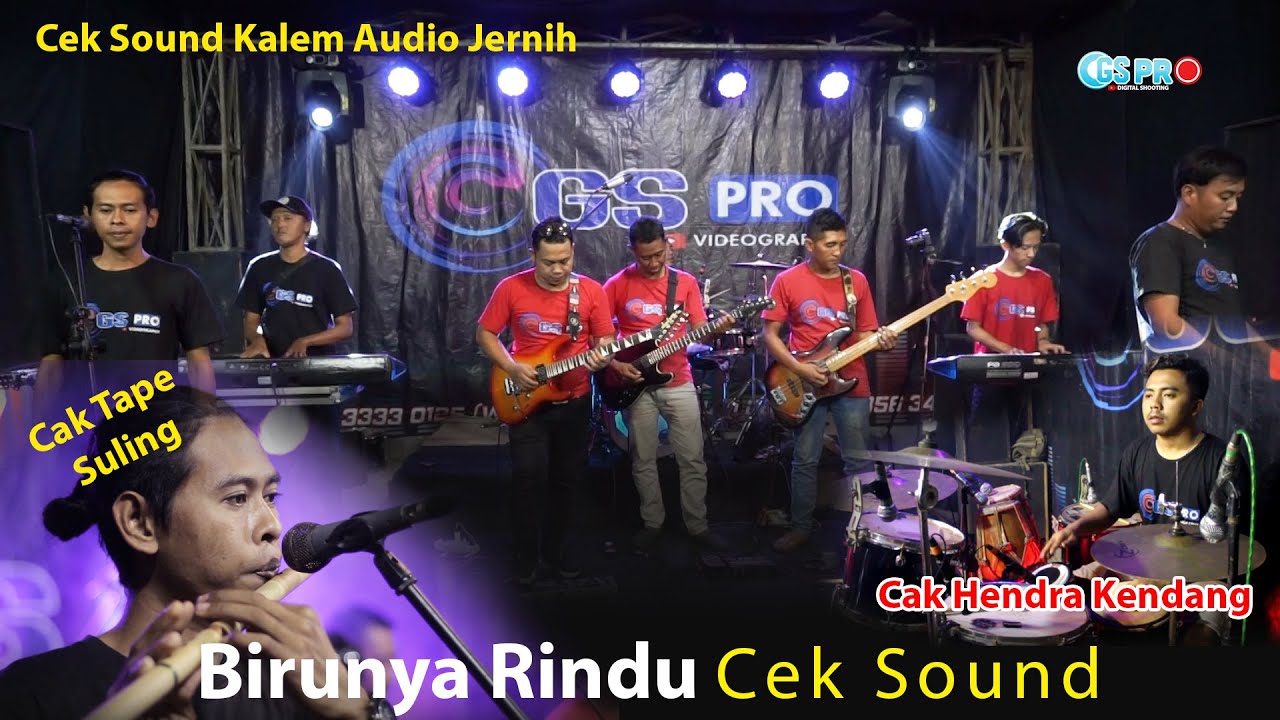 Cek Sound Birunya Rindu Instrumental Slow Bass Audio Clarity!! Suling Nyanyi nya Sendu banget