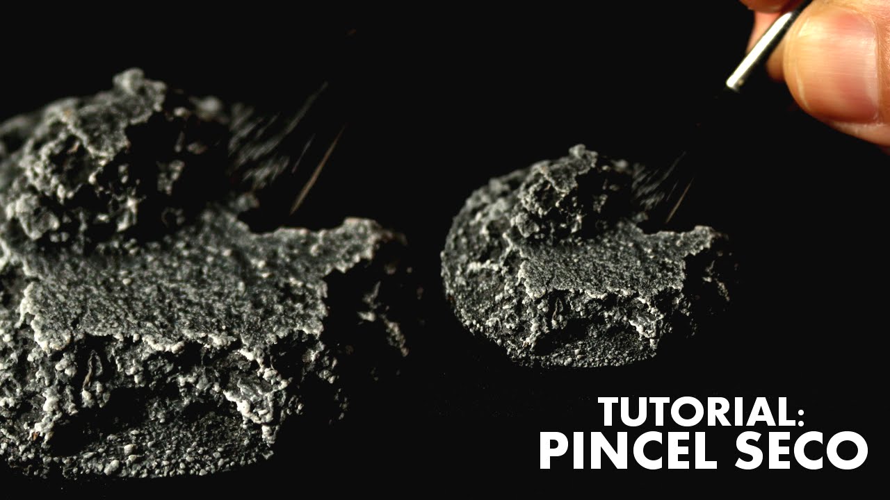 Como pintar miniaturas pincel seco