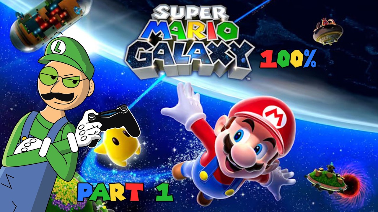 TRUST ME, IT'LL BE MORE FUN THAN WATCHING THE MOVIE. Super Luigi Galaxy 100% Livestream Part 1