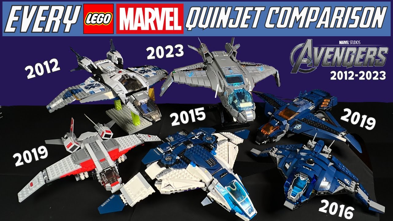 EVERY LEGO Quinjet COMPARISON (6869, 76032, 76051, 76126, 76127, 76248)