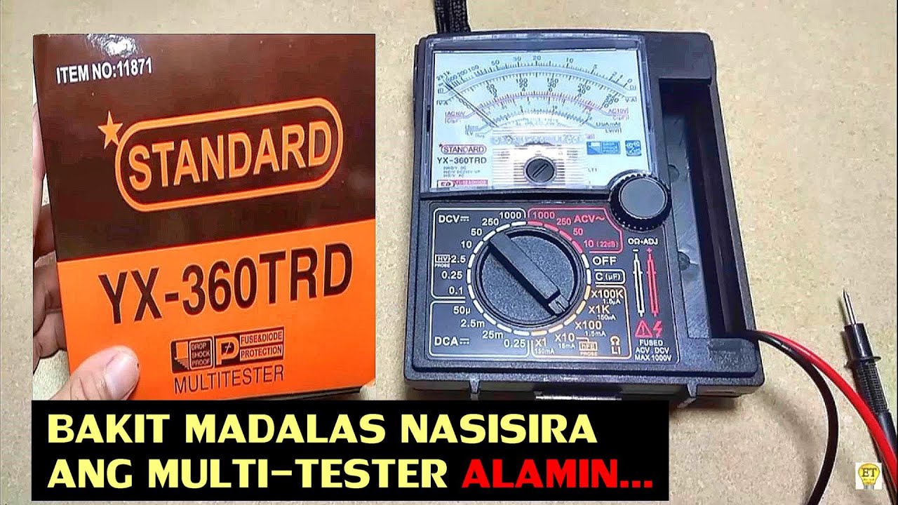PAANO GAMITIN ANG STANDARD MULTI-TESTER ANALOG