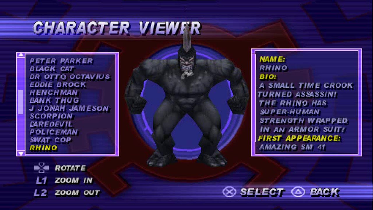 Spider-Man (2000 video game) - All Costumes With Stan Lee voice over
