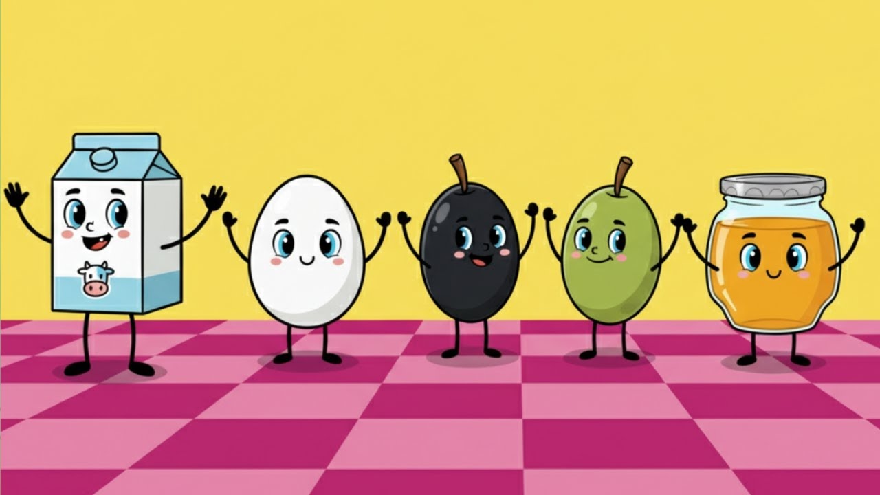 Anne Bu Ne Lütfen Bana Söyler Misin 🧀 Kahvaltılıkları Öğreniyoruz!  Eğitici Çocuk Şarkısı