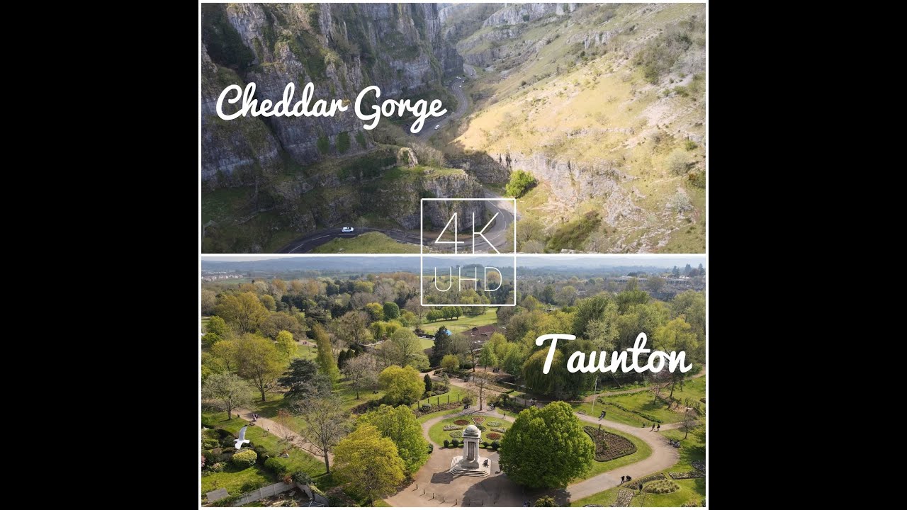 The Beauty of Cheddar Gorge & Taunton, Somerset from the Air | 4K Cinematic Drone
