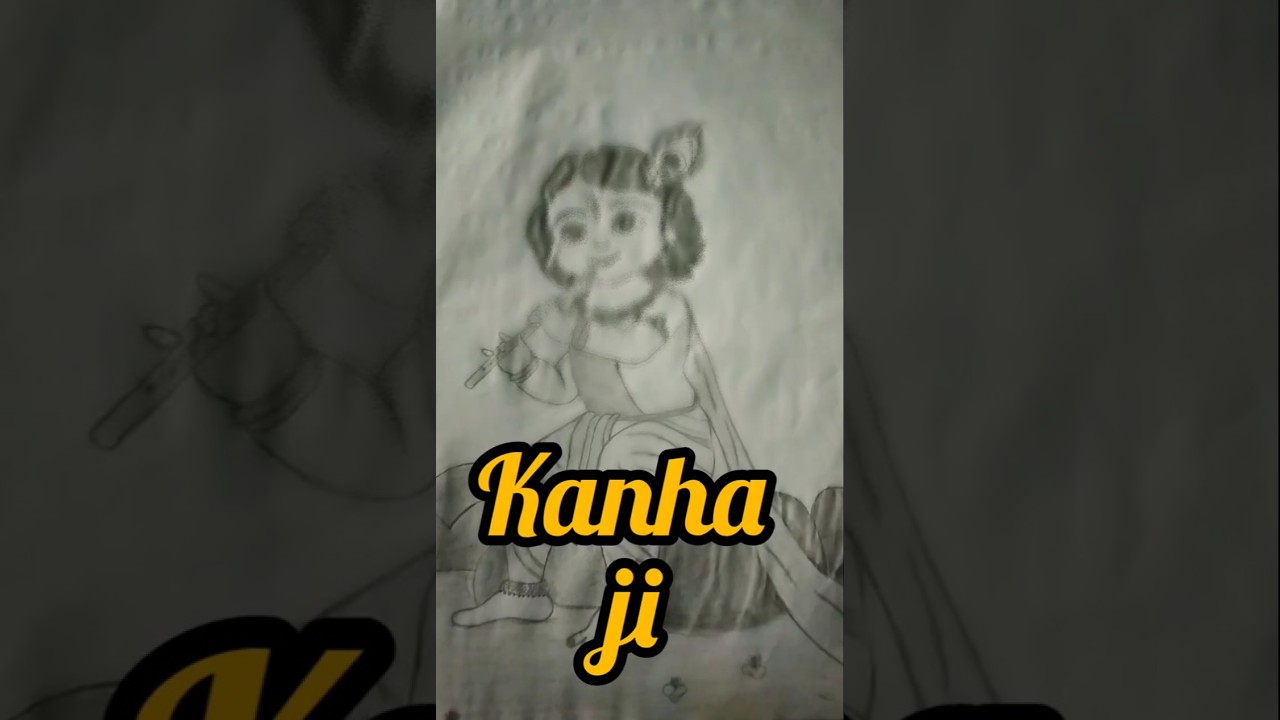 Little Krishna Drawing in | କୃଷ୍ଣ ଡ୍ରଇଂ କେମିତି କରିବାEasy Bal Krishna Drawing 