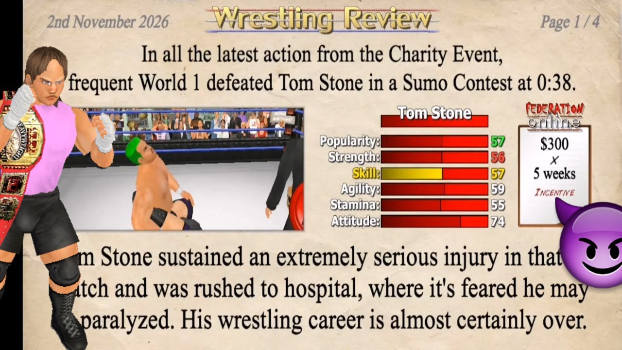 How to Injure in Wrestling Empire Latest version