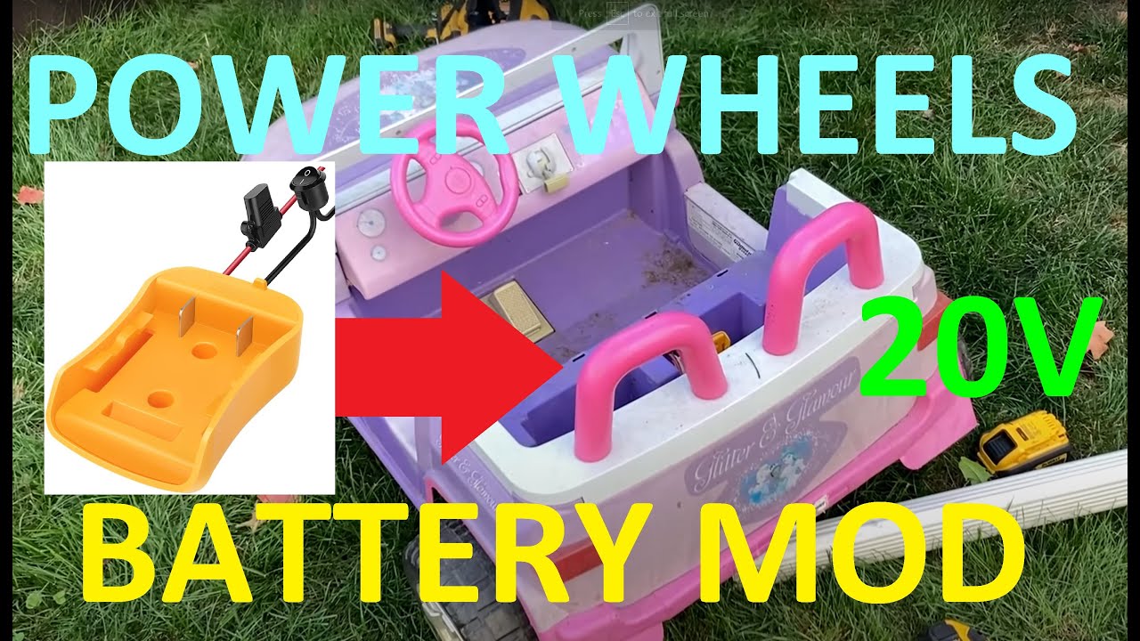 Power Wheels 20V Boost High Voltage Fast Charging Power Tool Battery Adapter $10 Mod