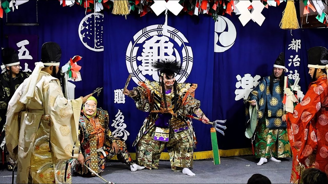 【石見神楽　五神（五郎の王子）】 #都治神楽社中 2024.10.12～都治神社秋季例大祭