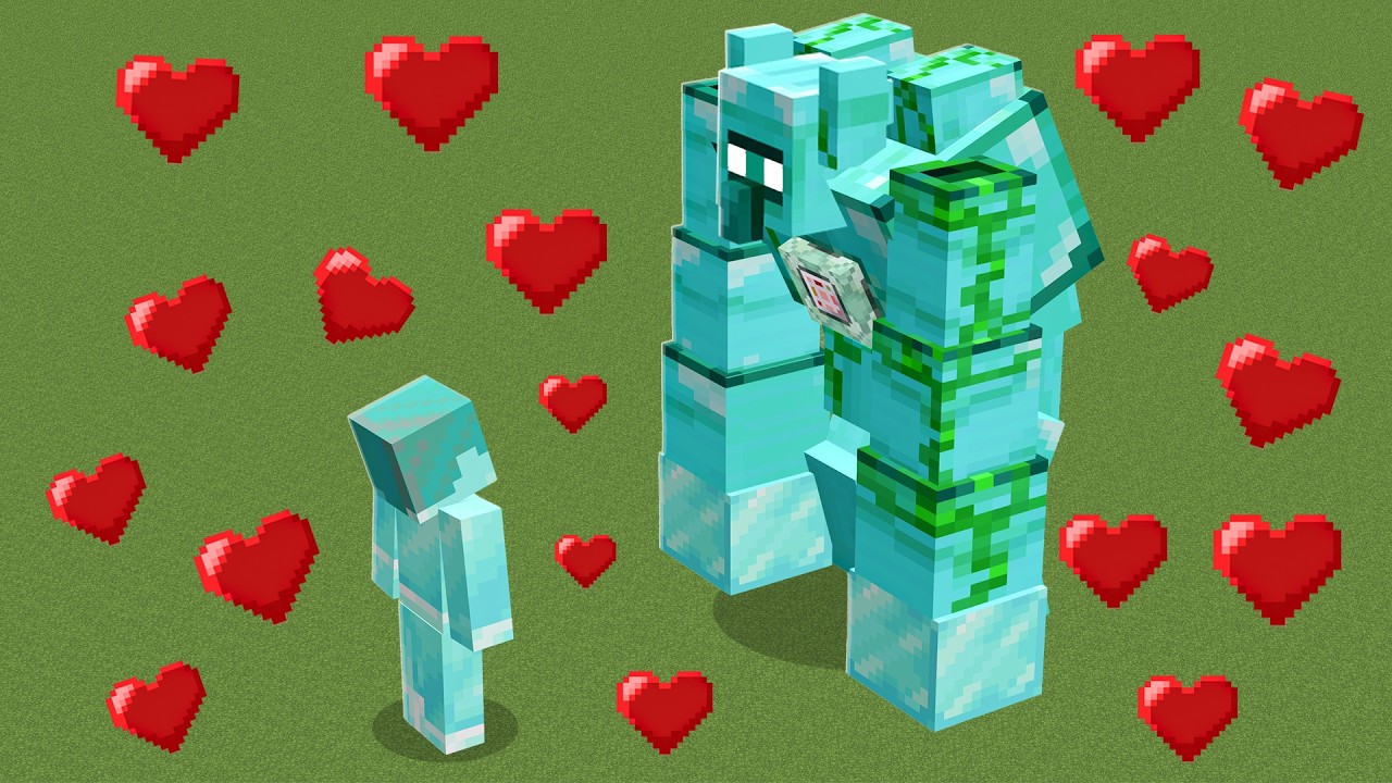 DIAMOND HEROBRINE ❤ ALPHA MUTANT DIAMOND GOLEM