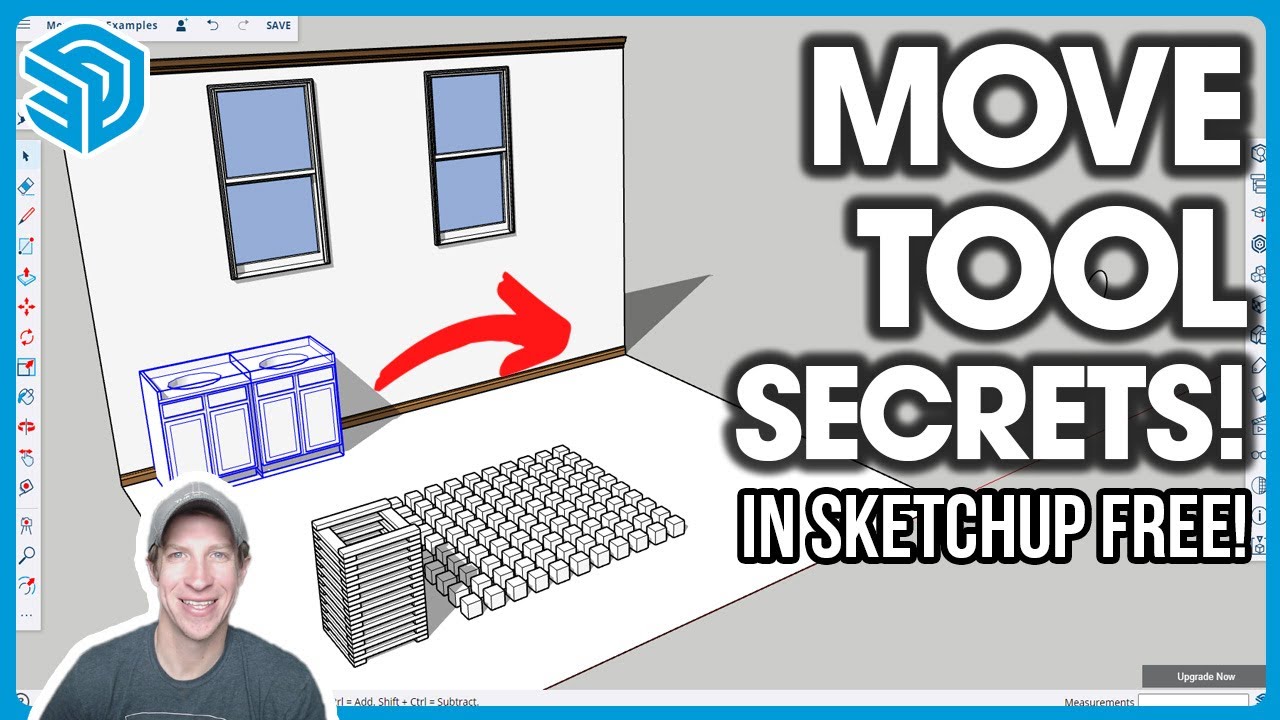 Как использовать инструмент «Перемещение» в SketchUp бесплатно! (Секреты раскрыты!)