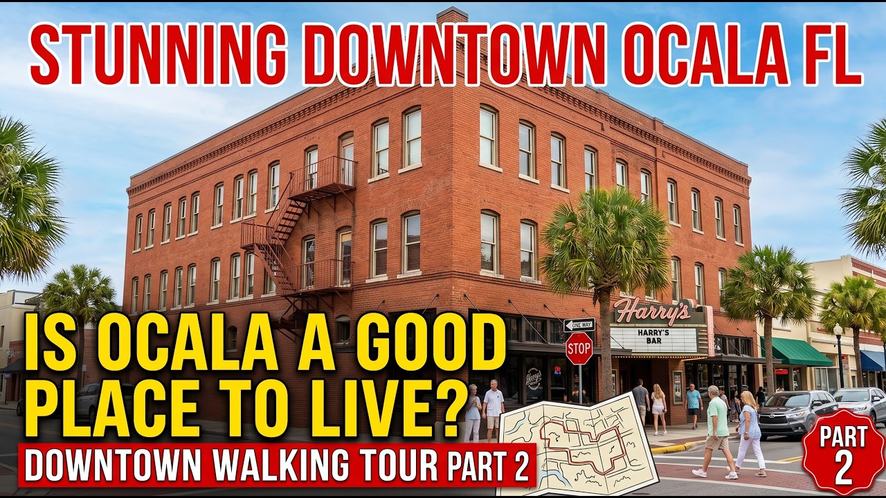 Is Ocala FL a good place to live? 🌳 Downtown Walking Tour (Part 2)
