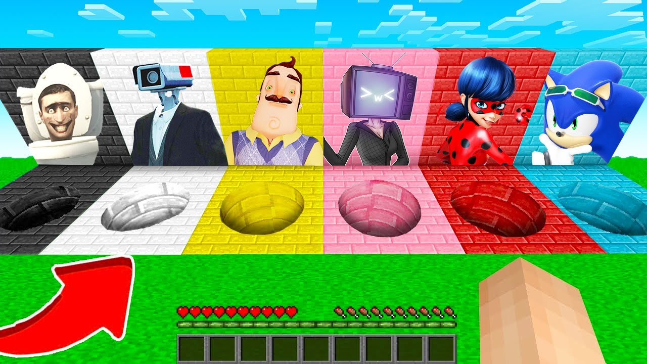 YANLIŞ SAKLI ÇUKURU SEÇERSEN ÖLÜRSÜN - 😨 Minecraft Enes Arslan