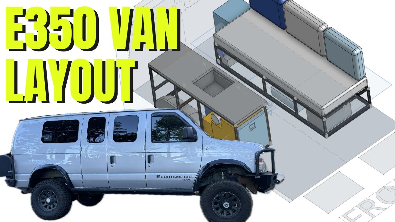INNOVATIVE Camper Layout For Small Van (Ford e350)