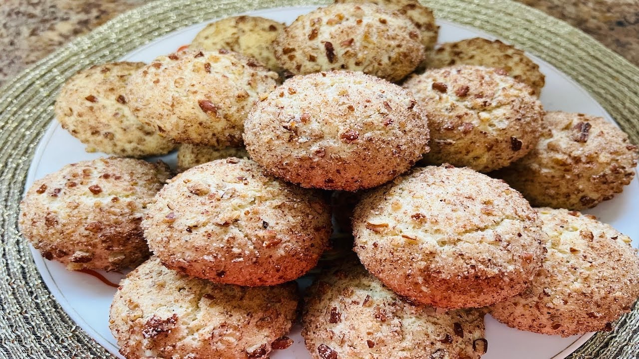 How to Make Cinnamon Pecan Cookies/طرز تهیه کلچه pecan
