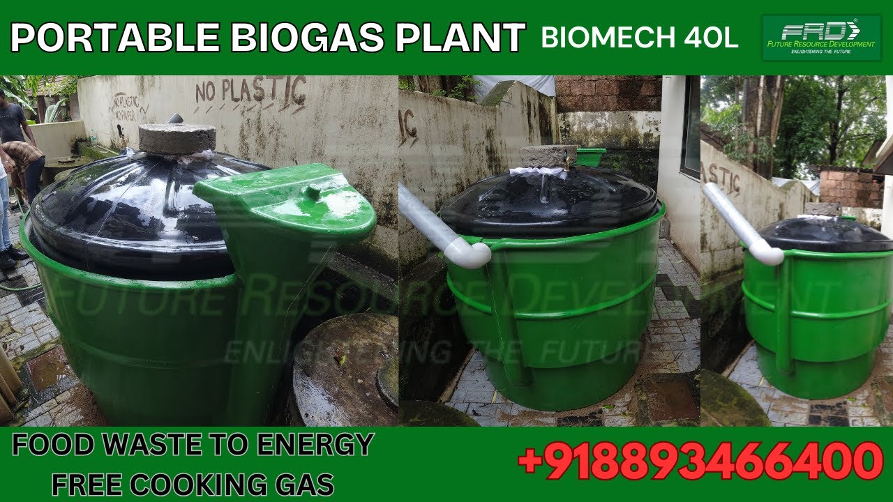 Eco Friendly Energy Solution Portable Biogas Plant from FRD BIOMECH | Commercial Portable Biogas