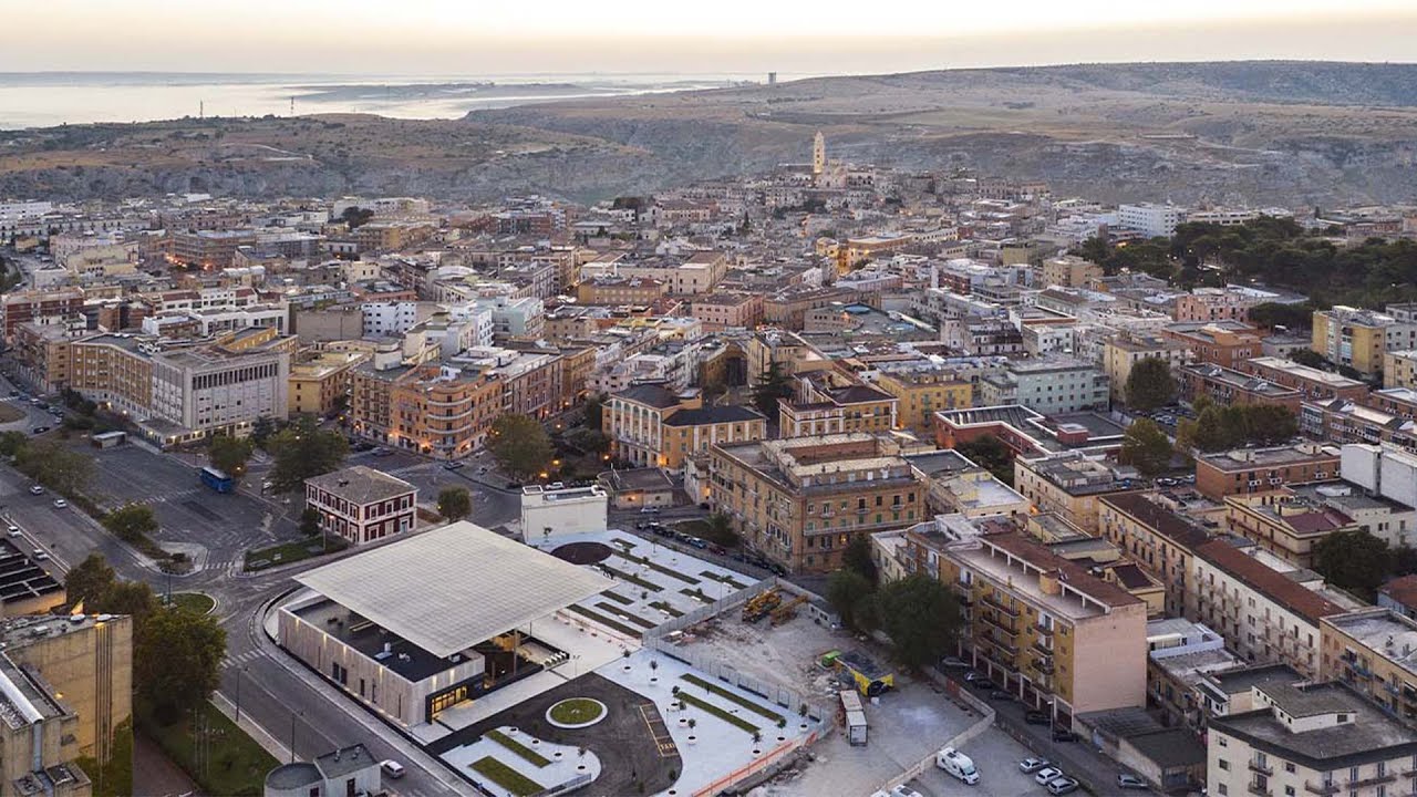 the new matera centrale fal railway station