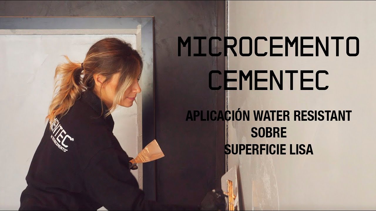 Como aplicar Microcemento CEMENTEC SISTEMA MEDIUM RESISTANT sobre superficie lisa