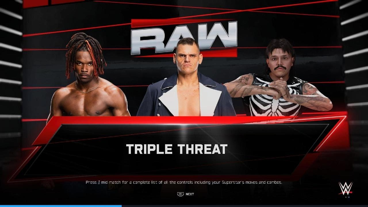WWE 2K25 Ja'von Evans vs Gunther vs Dominik Mysterio