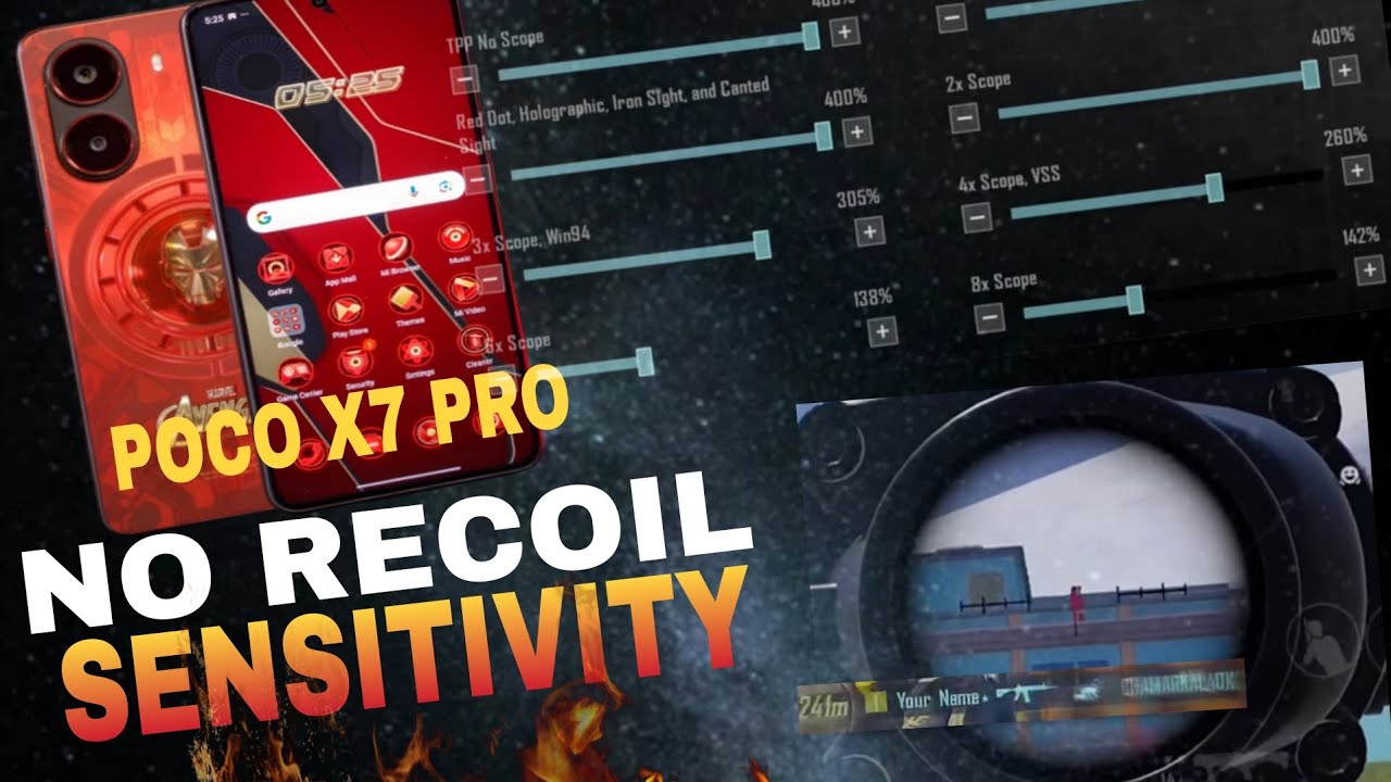 POCO X7 PRO BGMI  SENSITIVITY🥵..!! #pocox7pro #bgmi #pubgmobile #new 