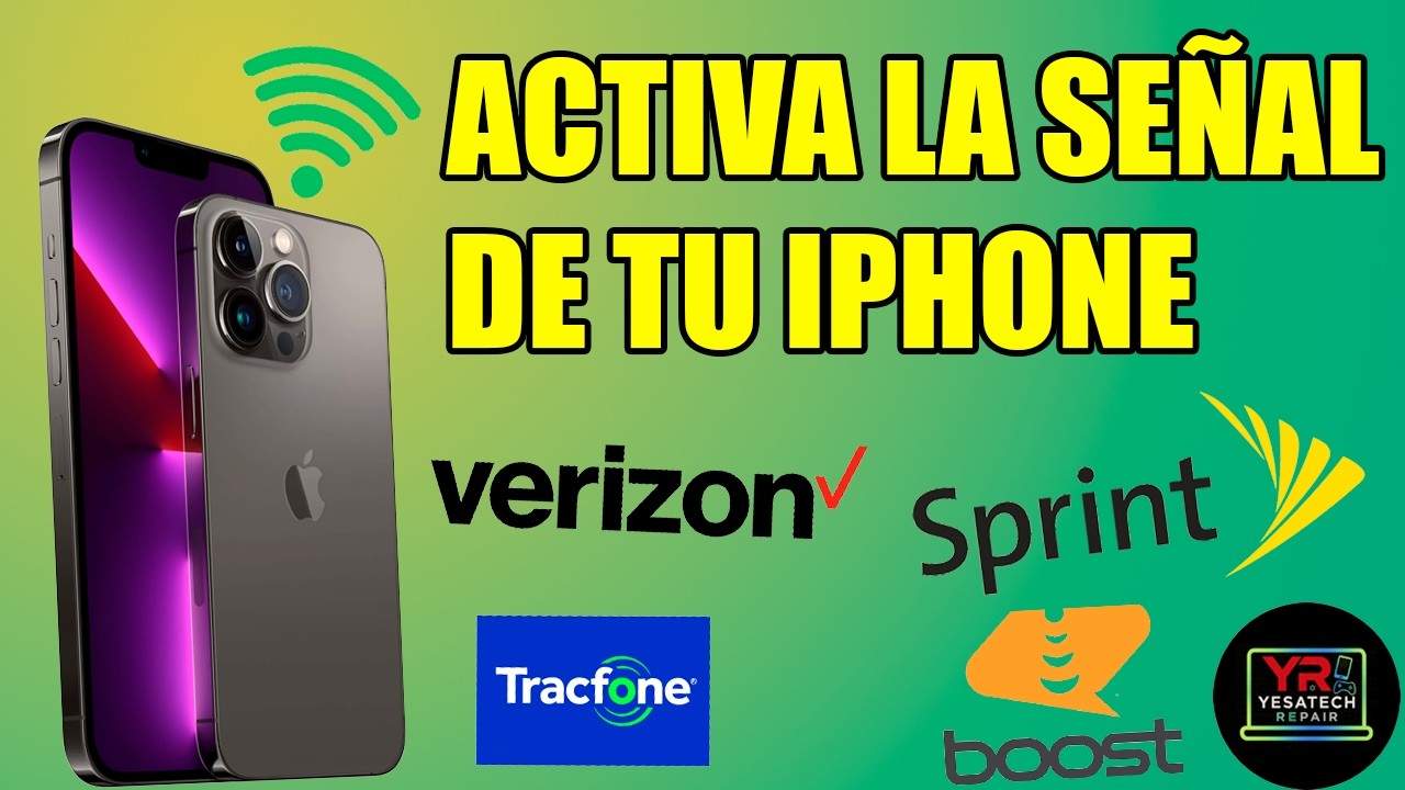 ACTIVAR SEÑAL TARJETA SIM 📲IPHONE AMERICANO VERIZON,TRACFONE,SPRINT,DISH BOOST👉#iphone  #rsim