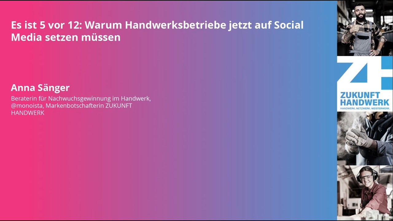 Es ist 5 vor 12: Warum Handwerksbetriebe jetzt auf Social Media setzen müssen