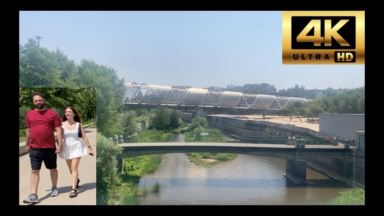 🧘🏾🌳Relaxing tour of Madrid Rio in August 2025 -  Manzanares river☀️