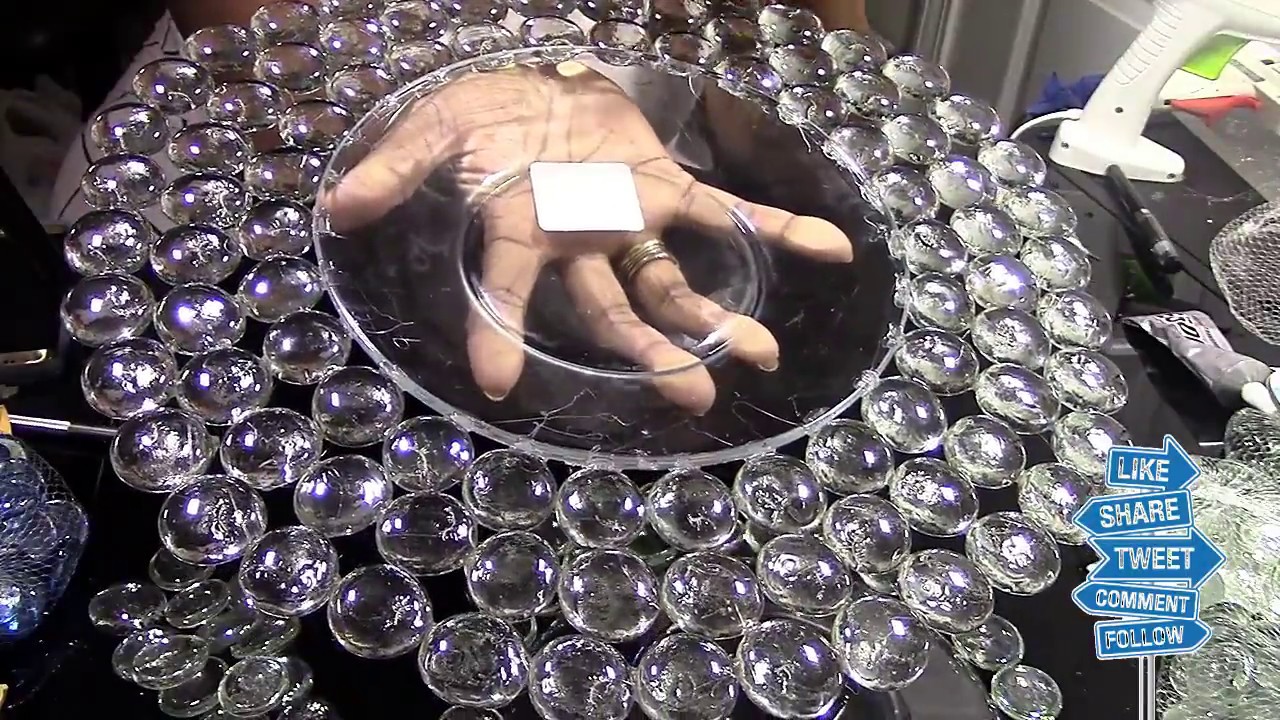 DIY Dollar Tree Crystal/ Glass Chargers