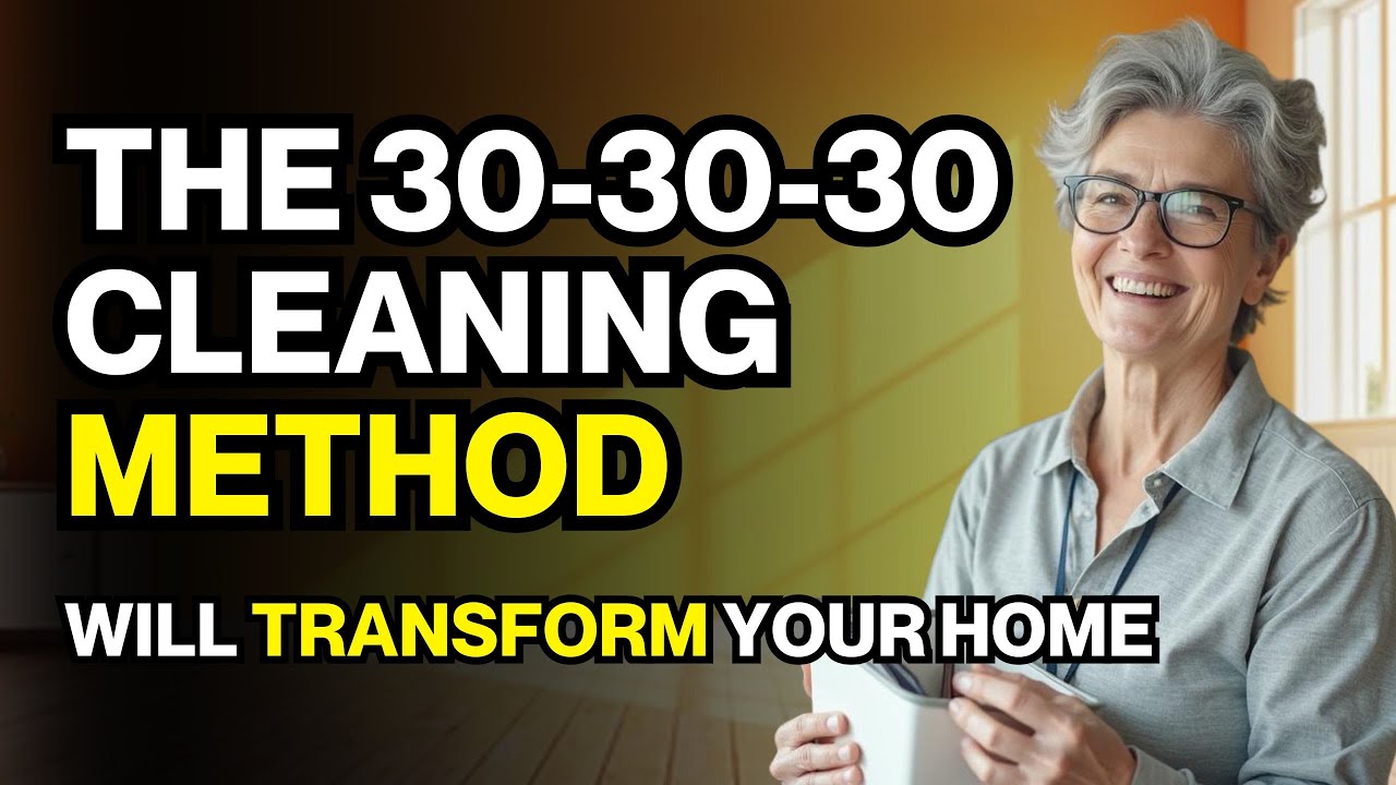 SAY GOODBYE TO MESS — The 30-30-30 CLEANING METHOD Will Revolutionize Your Home!