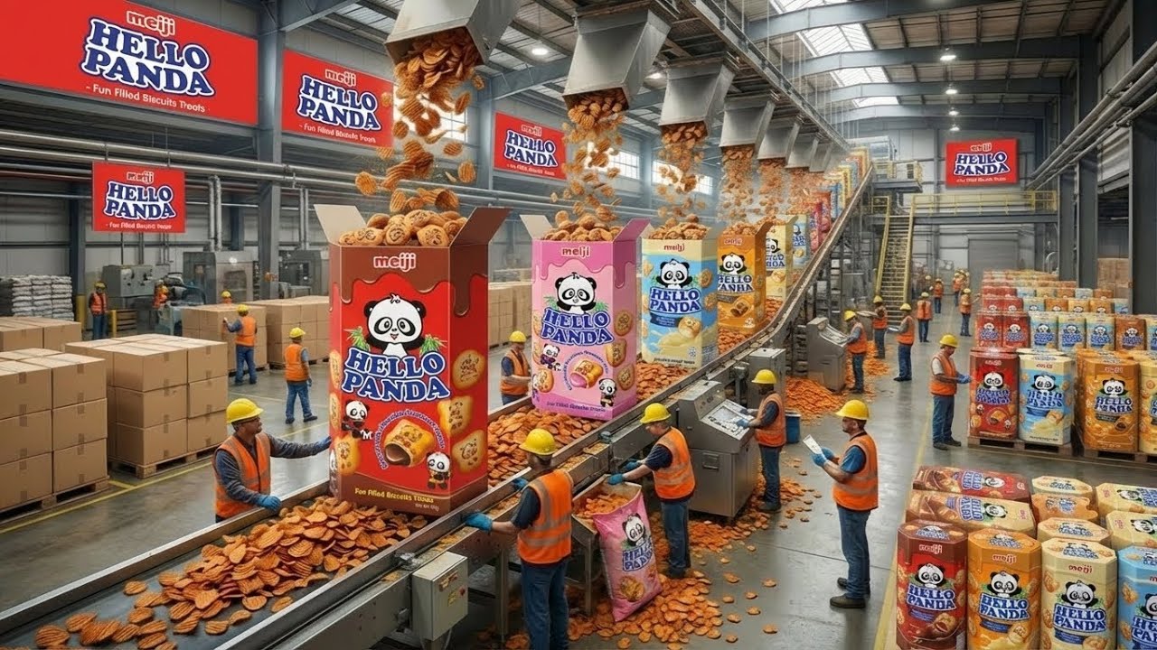 Inside a Modern Factory Making Millions of Hello Panda Biscuits