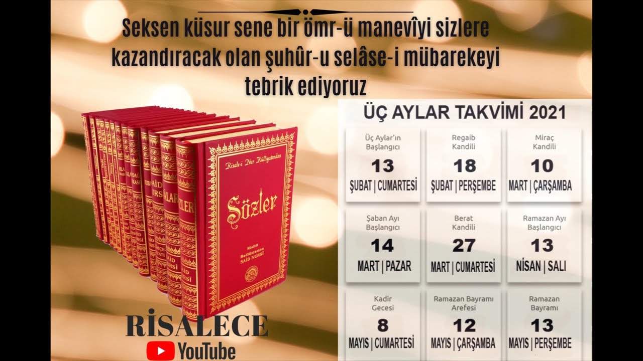 ÜÇ AYLAR’IN MAHİYETİ NEDİR..? (ŞUHUR-U SELASE)