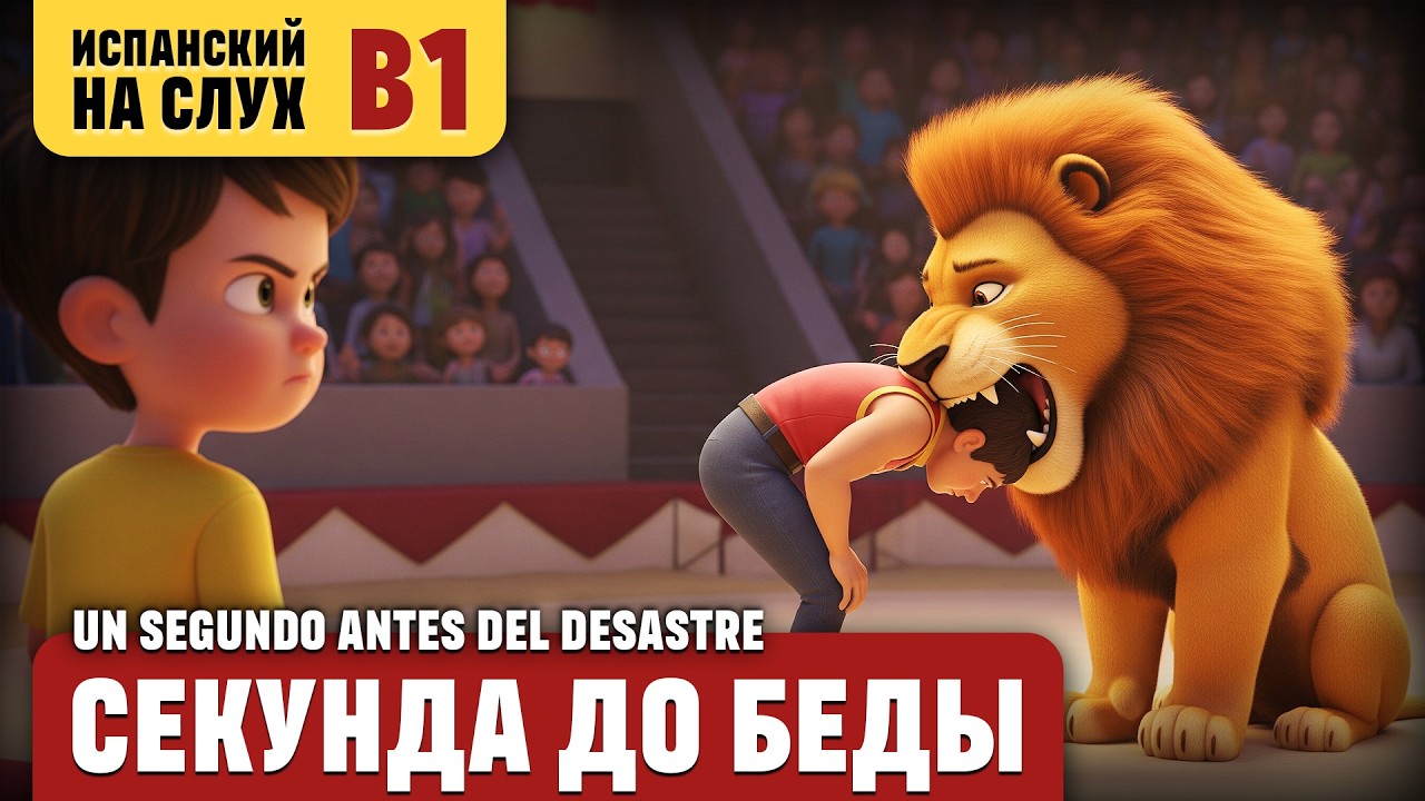 Секунда до беды. Весёлый рассказ (уровень B1). Испанский на слух.