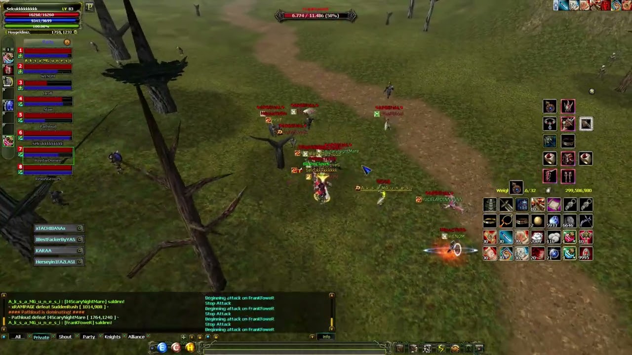 SiLenCeuX & MinasTirith vs arsenal 8v8 anlaşmalı Sonun Başlangıcı part 3 @knightgame @turkko @knight