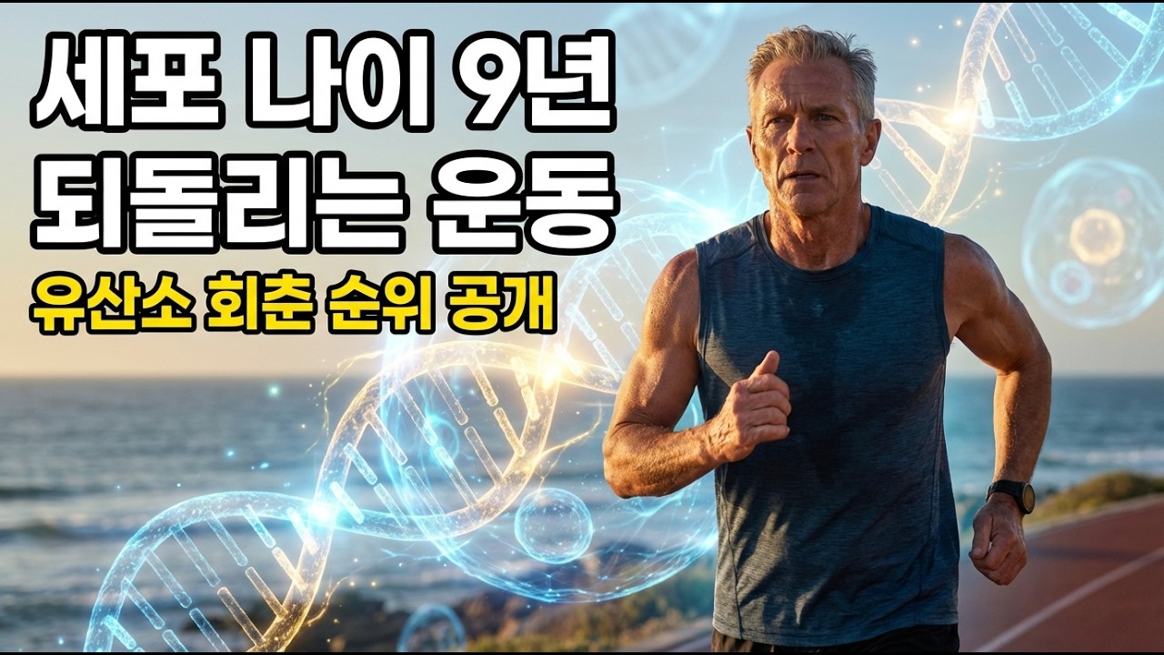 유산소 운동 중 '이것'이 회춘 1위입니다 | 세포가 9년 젊어지는 과학적 비밀 #유산소운동  #회춘 #텔로미어