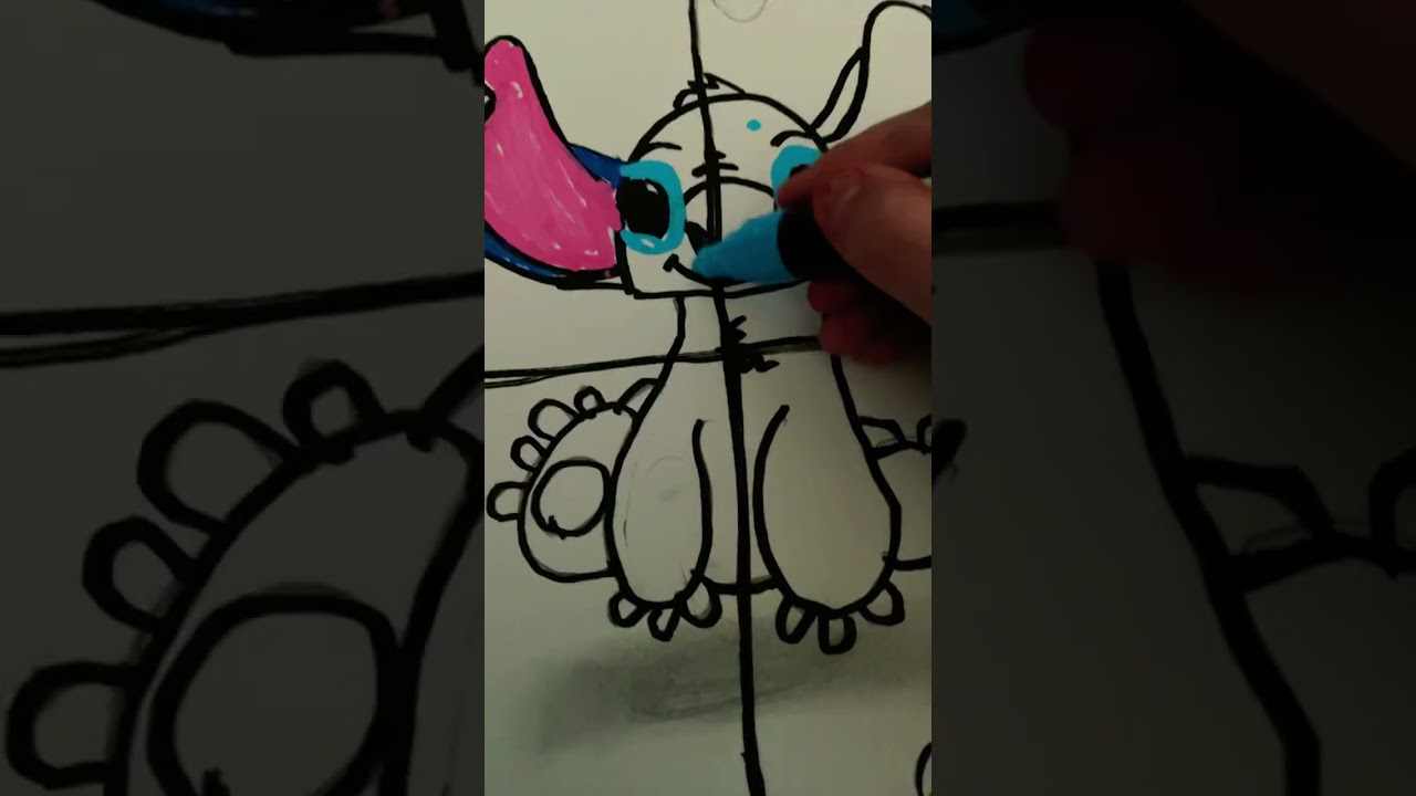 Drawing Stitch! | Part 1 | #foryou #subscribe #fypシ #stitch #whattodraw #ratethings #art #likeit #hi