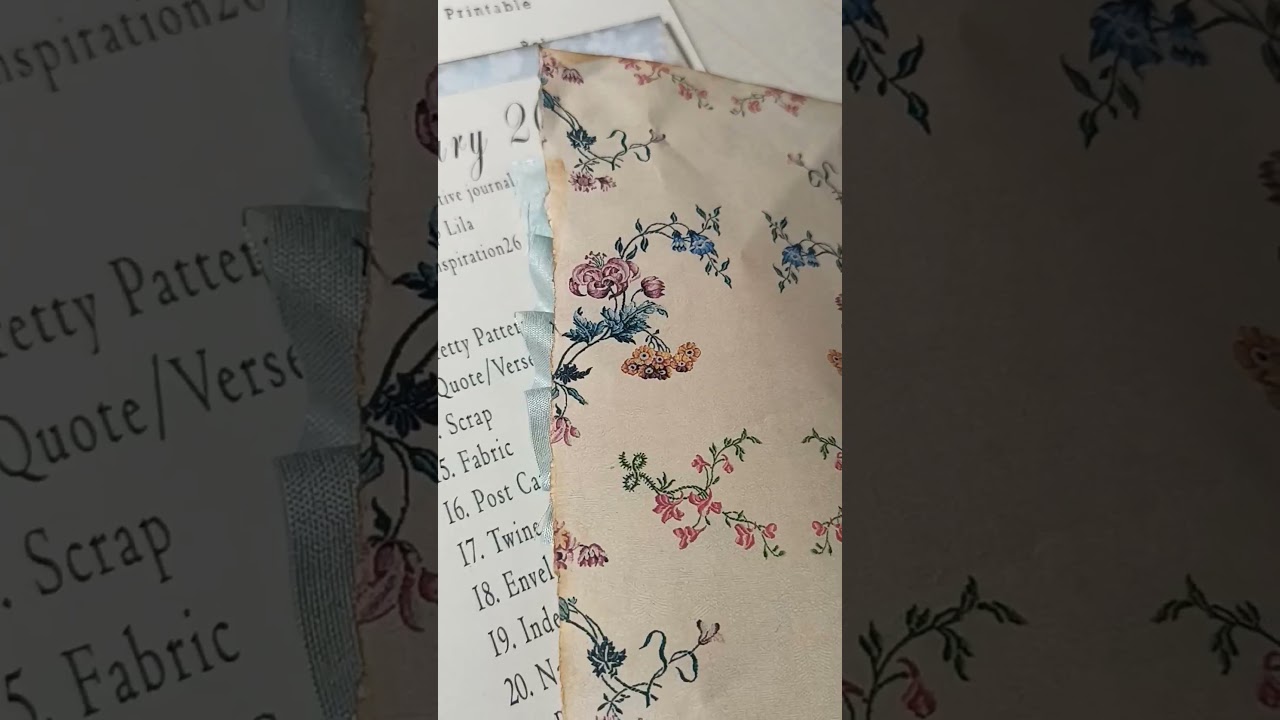 Junk Journal Inspiration 26, Day 12 Pretty Pattern