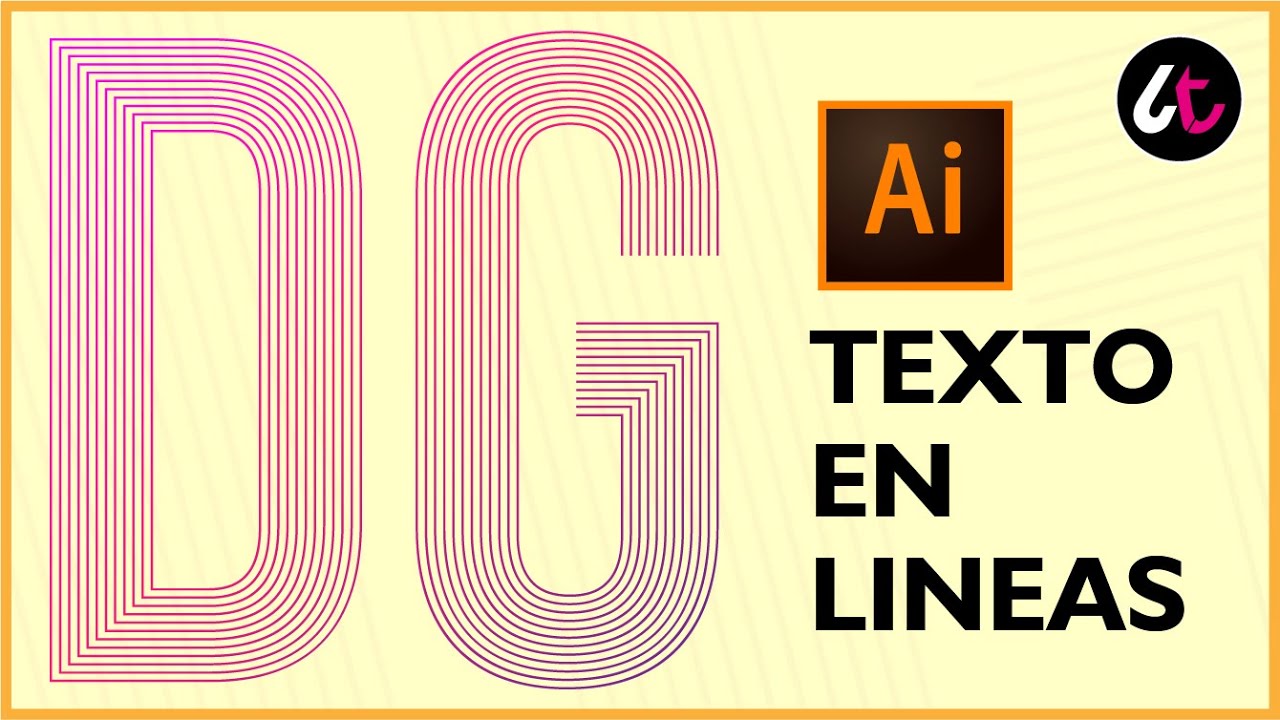 Como hacer un texto en lineas en ILLUSTRATOR
