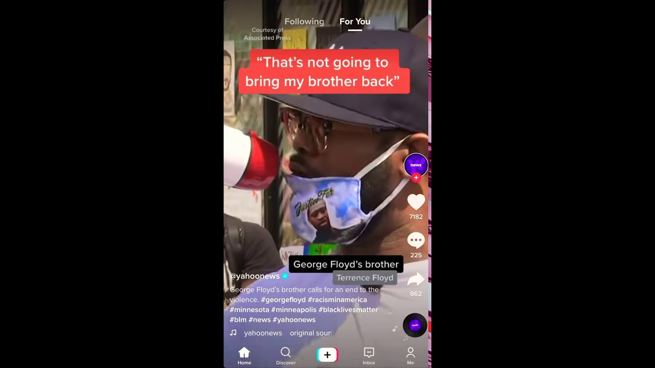 George Floyd Brother Speaking #NoRiot #NoLootings #PeacefulProtest