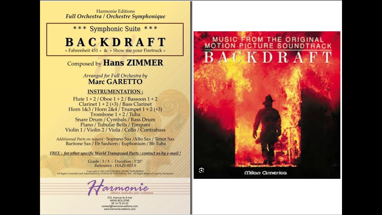 BackDraft - Concert Suite for Full Orchestra  -  VIDEOSCORE