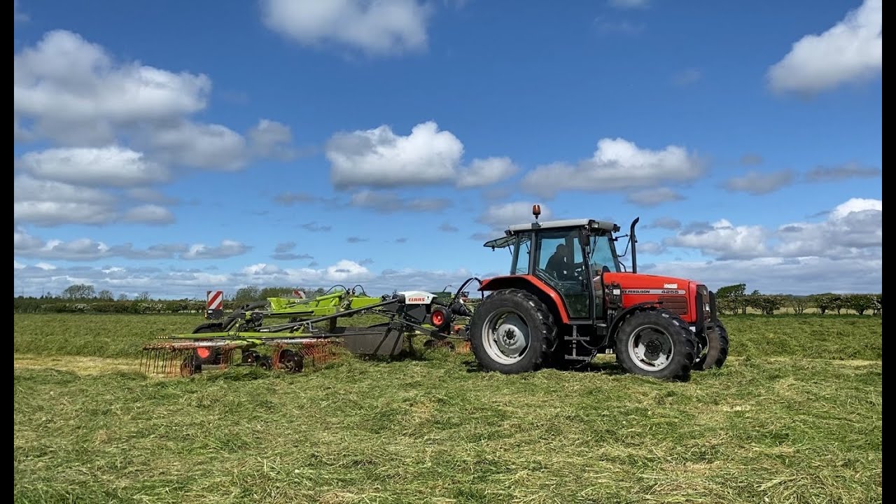 Cumbrian Silage 2022. Claas Jaguar 950, classic and modern Masseys and a Case IH on the clamp.