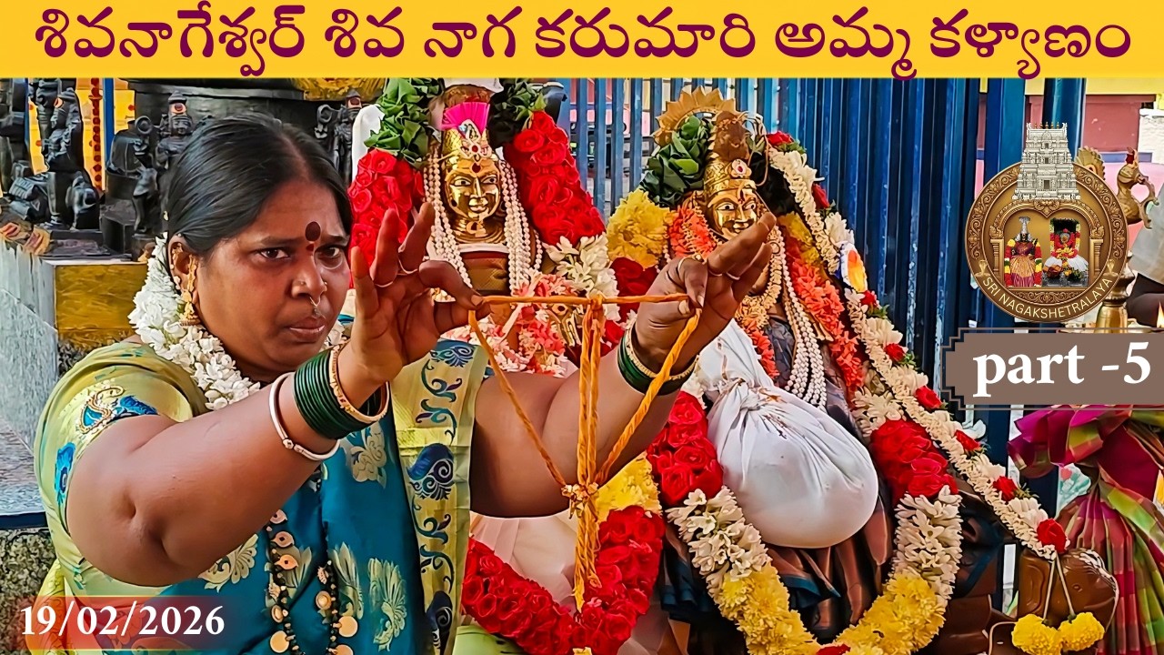 “శివనాగేశ్వర్ శివ నాగ కరుమారి అమ్మ కళ్యాణం” PART-5🔥✨ #srikalahasti #kalyanam #karumariamma