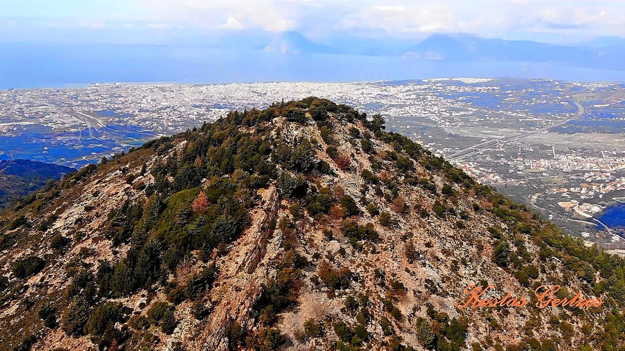 ΔΑΣΟΣ ΜΑΥΡΟΜΑΝΤΗΛΑΣ - ΚΟΡΥΦΗ ΚΟΥΚΟΥΡΗ (DRONE), ΠΑΤΡΑ. MAVROMANTILA PEAK, ACHAEA, GREECE.