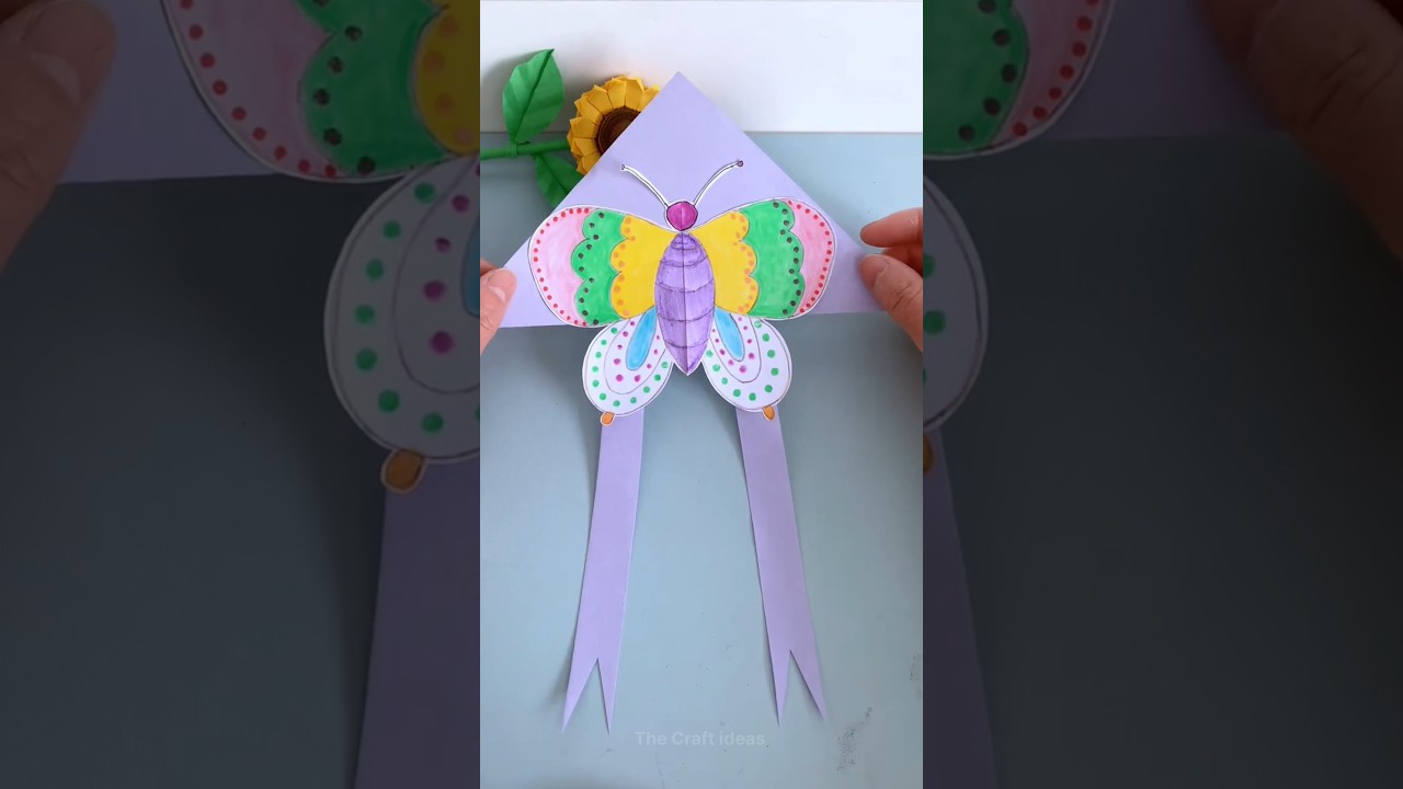 How to make kite with paper se Patang Kaise banaen easy kite making ideas Patang ki video diy kite