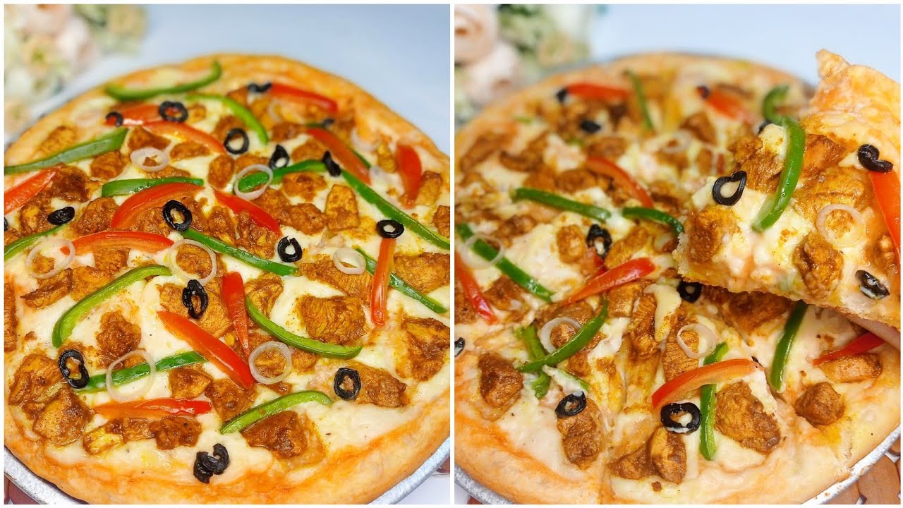 কোন প্রকার চিজ ছাড়া অভেন ছাড়া ঘরে থাকা উপকরন দিয়ে চুলায় বানানো পিজ্জা😱।।Easy and yummy pizza recipe।