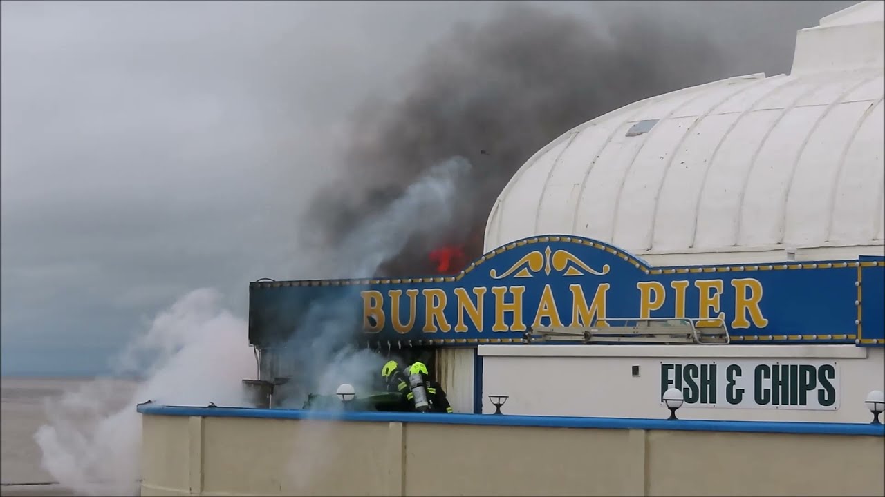 Burnham-On-Sea pier fire
