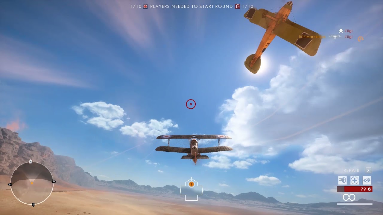 Battlefield 1 Dogfight Practice: Defense Against A Highly Skilled Opponent