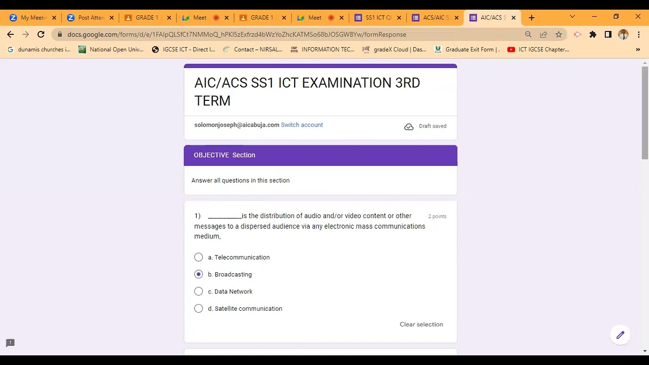 Setting your Question and Generating a Markscheme on Google Form