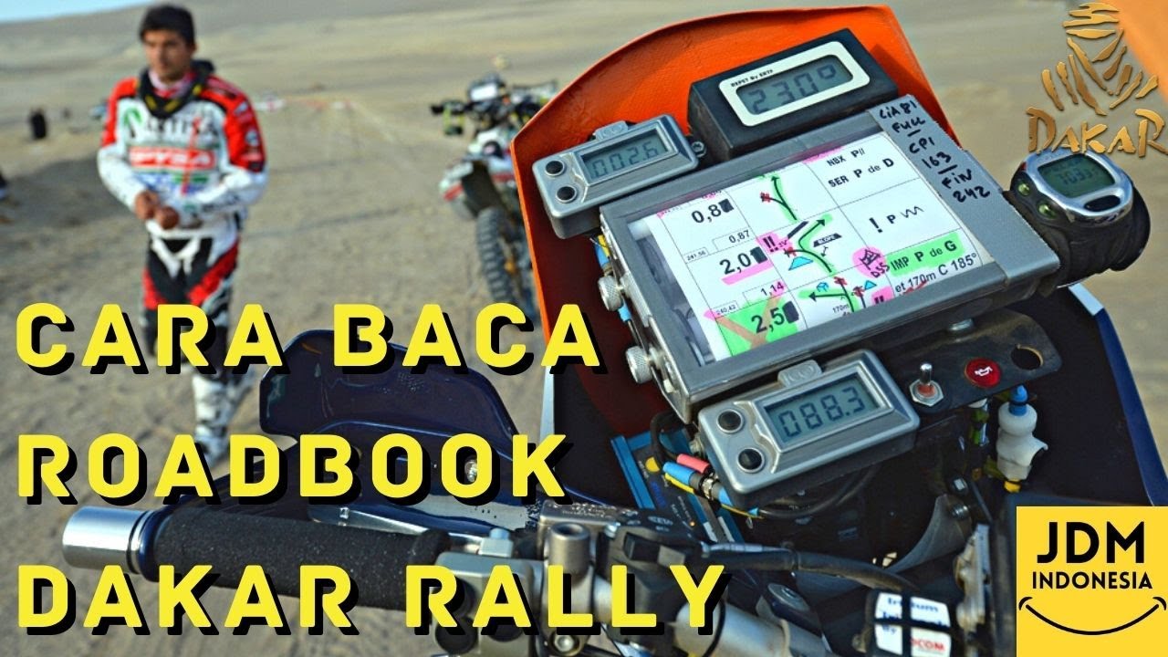 Cara Baca ROADBOOK Dakar Rally Alias Pacenote nya Dakar Rally
