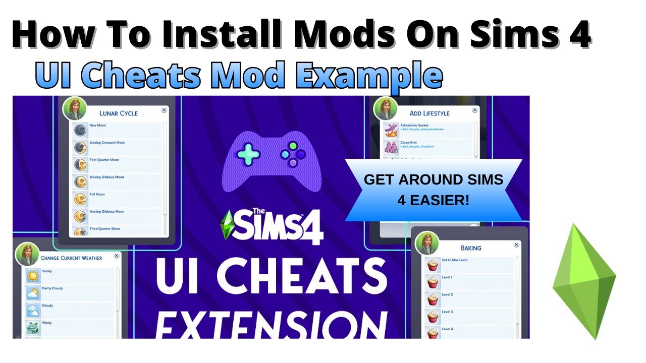 Как установить мод UI Cheats для Sims 4 | 2026