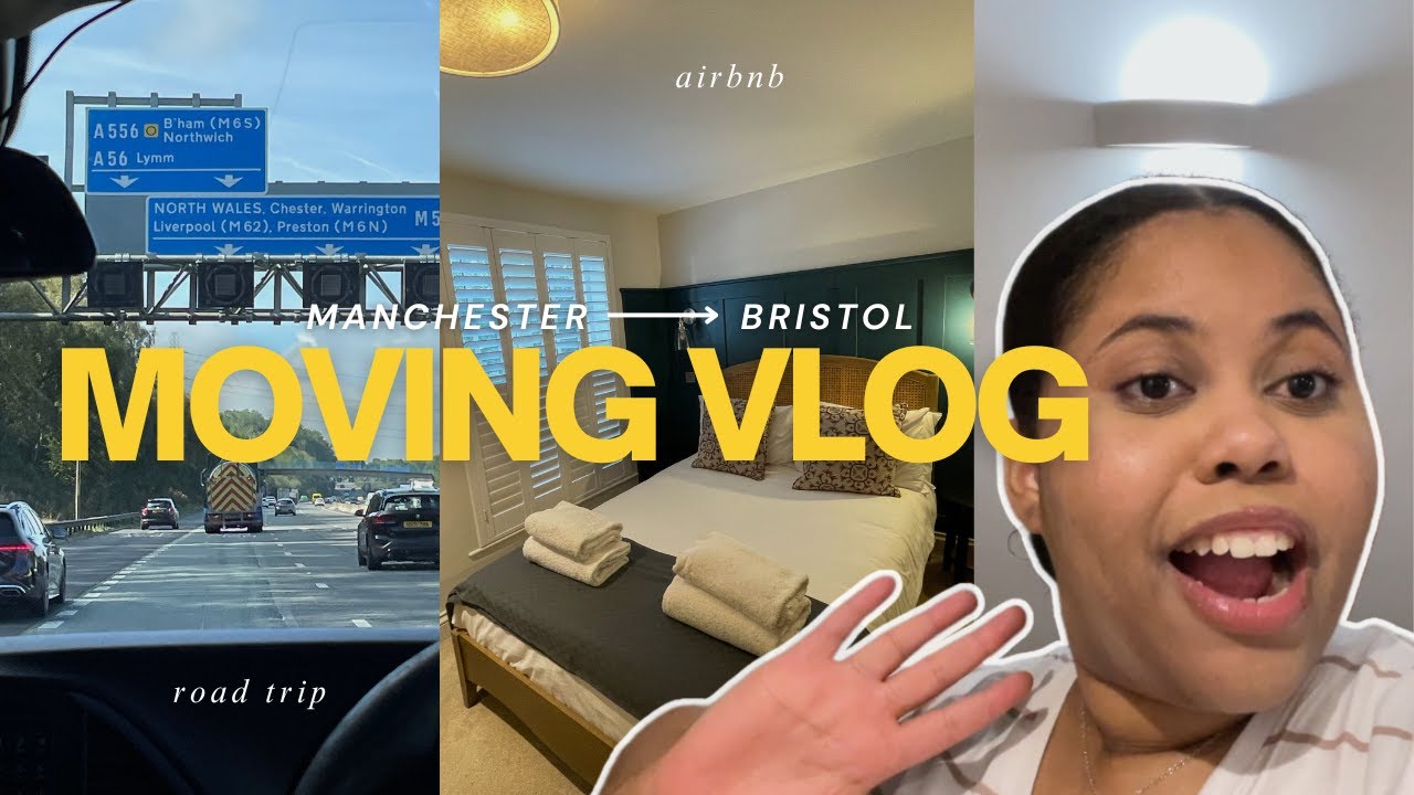 MOVING VLOG EP. 01📦| Airbnb Tour, Grocery Haul & Road Trip to Bristol!