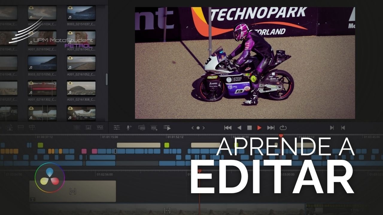 Curso Edición de Video. DaVinci Resolve | UPM MotoStudent Petrol